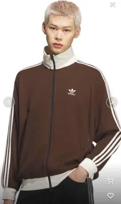 adidas WAFFLE CLASSIC TRACK TOP ダークブラウン