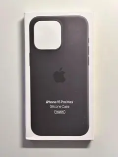 【新品・箱なし】純正iPhone 15 Pro Maxシリコンケース・ブラック③