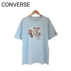 コンバース　Tシャツ　スニーカー　プリント　チャックテイラー　半袖　丸首　XL