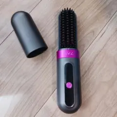 ブラシヘアアイロン ブラック/パープル