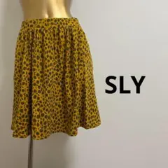 【1839】SLY サイドポケット付き ヒョウ柄 フレアスカート 2 M