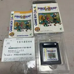 箱　説明書　ハガキ付き　ドラゴンクエスト Ⅰ・Ⅱ 　ゲームボーイ