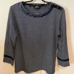 2026年最新】A.P.C. 柄・デザイン：ボーダー レディース 長袖 Tシャツ