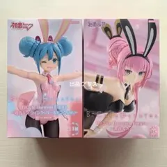 【未開封】初音ミク 巡音ルカ バニー ウィンク・パールピンク