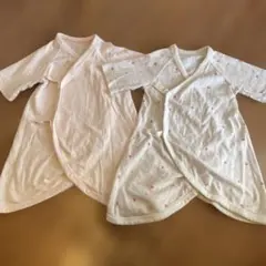 UNIQLO コットン製ハート模様コンビ肌着2点セット