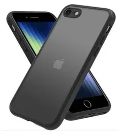 iPhone用 マット半透明ケース ブラック