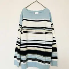 【MK MICHEL KLEIN】レディースボーダーニット セーター（38 ）