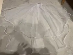 ウェディングベール パール装飾付き