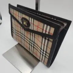 BURBERRY バーバリー　ポーチ　キャンバス　レザー　ノバチェックのサムネイル