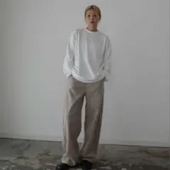 【美品】hideka linoluce しまむら ビッグロンT 黒 L