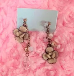 【✨即購入大歓迎✨】 アンティーク調 フラワーピアス