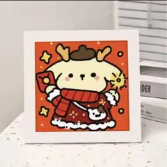 ダイヤモンドアート　キット　ポムポムプリン　トナカイ　お年玉