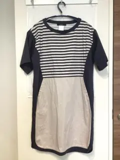 期間限定値下げ✴︎WEEKEND MaxMara ボーダー 半袖 ワンピースLのサムネイル