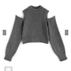 ♡GRL♡ 2Wayショルダーオープンニットトップス［mb1528