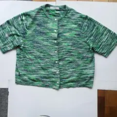JEANASIS 半袖カーディガン Fサイズ 緑系