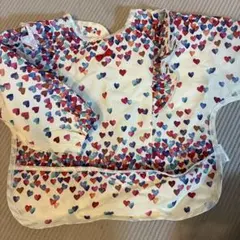 OCEAN & GROUND ハート柄お食事エプロン Fサイズ