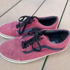 Vans 赤 スエード スニーカー　oldskool