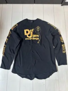 Def Jam recordings 長袖カットソー ブラック