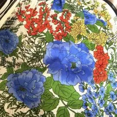 花柄スカート　大柄