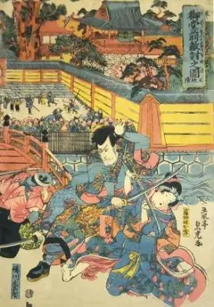 【浮世絵版画】揚州周延　平敦盛一の谷の戦い　三枚続きUkiyo-e 浮世絵版画】揚州周延 平敦盛一の谷の戦い 三枚続きUkiyo-e - メルカリ