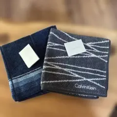 【新品タグ付】CALVIN KLEIN ハンカチセット ２枚　カルバンクライン