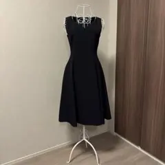 FOXEY NEW YORK フォクシー ノースリーブワンピース ダークネイビー