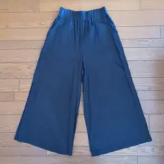 ミューマンエイチ MiumannＨ ガウチョパンツ ネイビー