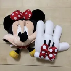 (美品)東京ディズニーリゾート ミニー ファンキャップ＆グローブ セット