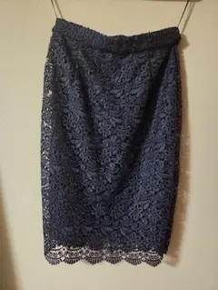 UNIQLO レースタイトスカート ブラック M