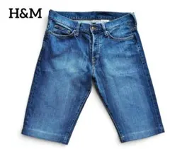 H&M メンズ デニムショートパンツ Mサイズ 31インチのサムネイル