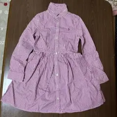 Polo Ralph Lauren 赤白ストライプ ワンピース Tサイズ
