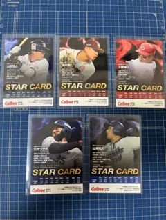 プロ野球チップス2025スターカード（山田哲人小園海斗山本祐大サンタナ藤井聖）