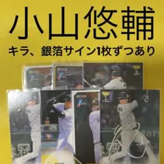 大山悠輔 7枚セット カード キラカード 銀箔サインカード