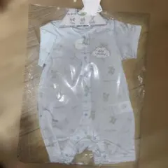 ベビーミッキー　水色　ロンパース　プレオール　60 70
