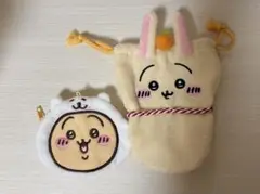 ★ちいかわ　うさぎ/おかおポーチ 鏡もち巾着