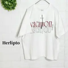 Herlipto ハーリップトゥ レディース Tシャツ 半袖 小嶋陽菜 ホワイトのサムネイル