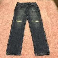 BAYFLOW TAPERED ダメージデニム W-25