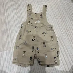 スヌーピー オーバーオール ベージュ