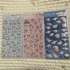 ぷくっとシール　サンリオ　シナモ　マイメロ　クロミ　ポチャッコ