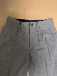ヨシオクボ ダブルタック センタープレス スラックス ストレートパンツのサムネイル