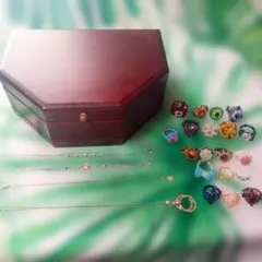 藤井清美堂のオルゴールジュエリーボックス とアクセサリーセット(バラ売り不可)