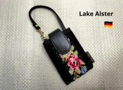 レイクアルスター　シェニール織　イングリッシュガーデン　携帯電話　ポーチ