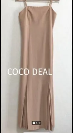 COCO DEAL オレンジ キャミワンピース スリット入り