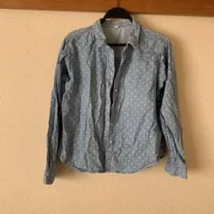 UNIQLO 水玉模様 長袖シャツ M