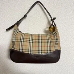 Burberry ショルダーバック ノバチェック キーホルダー有り ブラウン