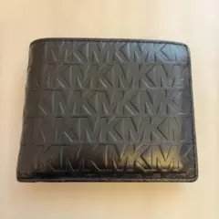 マイケルコース　ブラック　二つ折り財布 レザー