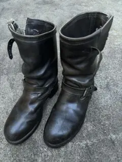 【極美品】◾️チペワ◾️エンジニアブーツ◾️91002◾️ビブラム◾️レザー◾️ブラック CHROME HEARTS（クロムハーツ） ×CHIPPEWA チペワコラボ ガン