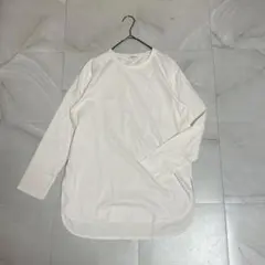 ✨美品✨【オペークドットクリップ 】M ホワイト ロングTシャツ シンプル