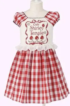 新品　シャーリーテンプル　カフェフレームロゴptカットソーワンピース