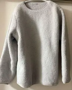 長袖 フリース モコモコ 裏起毛 トレーナー